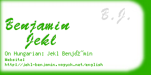 benjamin jekl business card